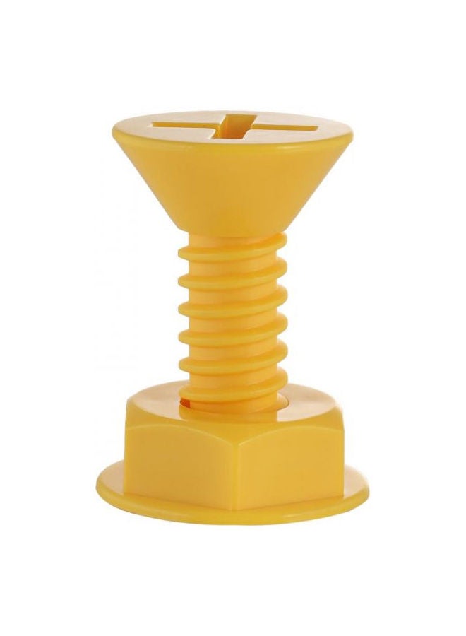 NIBEMINENT 3-Piece Mini Screw Wall Hook Pink/Yellow/Green 6.3x4.7centimeter  - Image 4