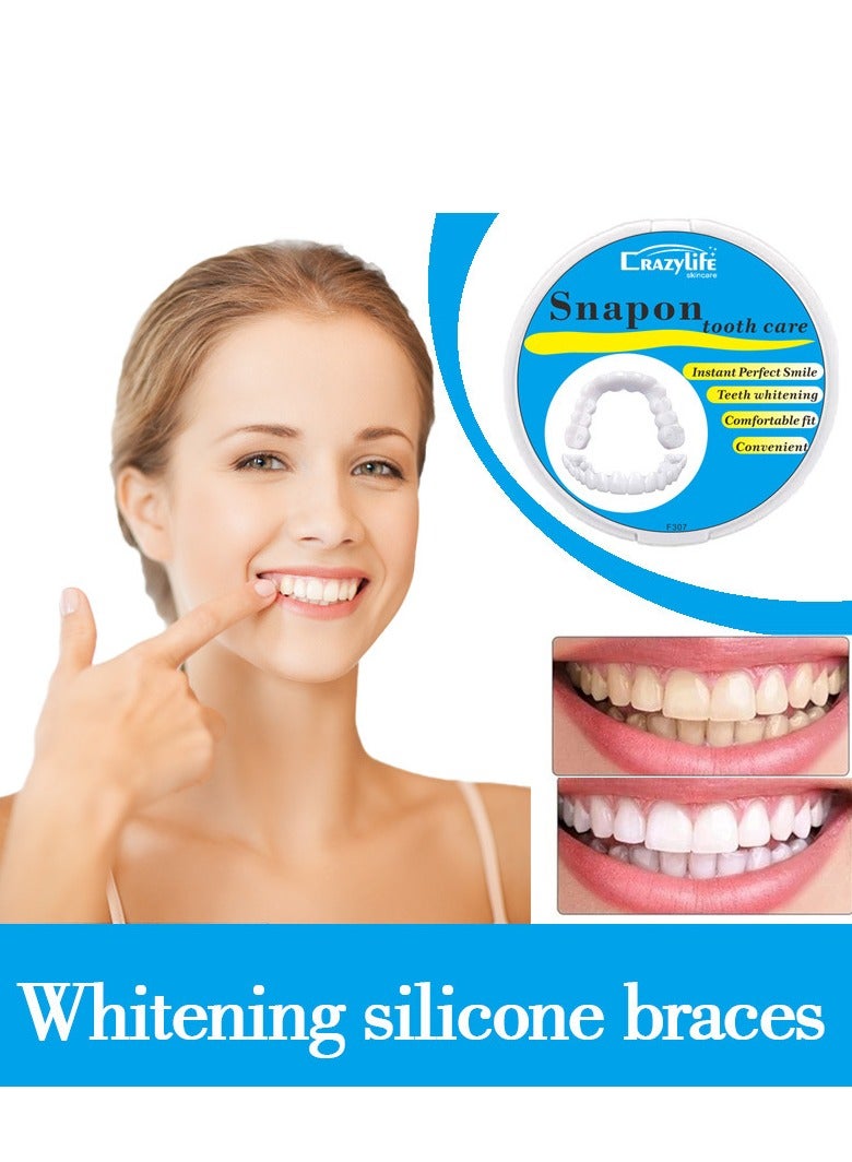 Crazylife Tooth Repair Kits, Adjustable Snap-On Dentures Teeth, Customizable Temporary Denture Molds to Restore a Confident Smile - Image 1