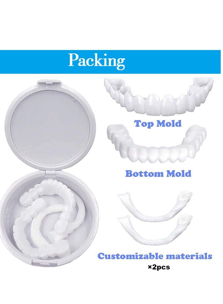 Crazylife Tooth Repair Kits, Adjustable Snap-On Dentures Teeth, Customizable Temporary Denture Molds to Restore a Confident Smile - Image 3