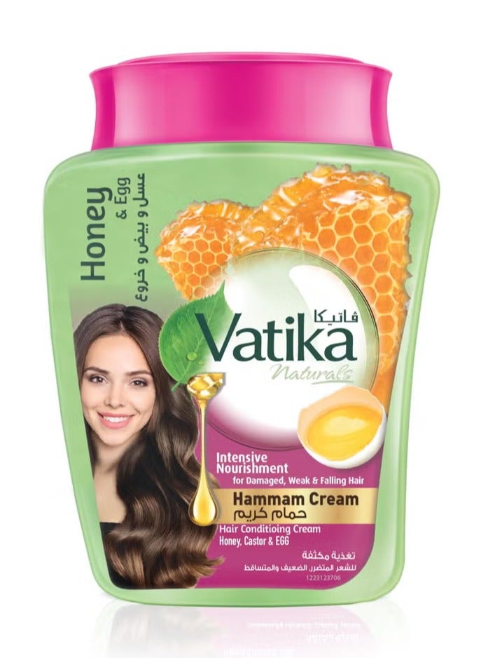فاتيكا ناتشورالز  كريم حمام بالعسل والبيض تغذية مكثفة 450 جم