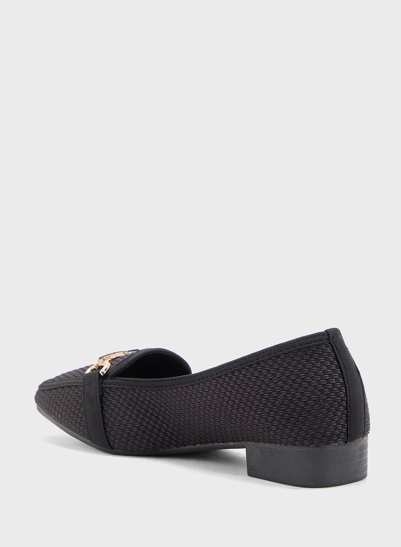 Pink Step Horsebit Tweed Loafer