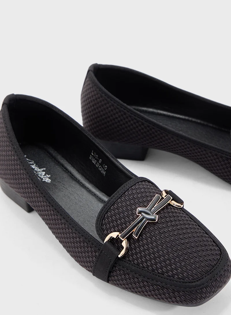 Pink Step Horsebit Tweed Loafer