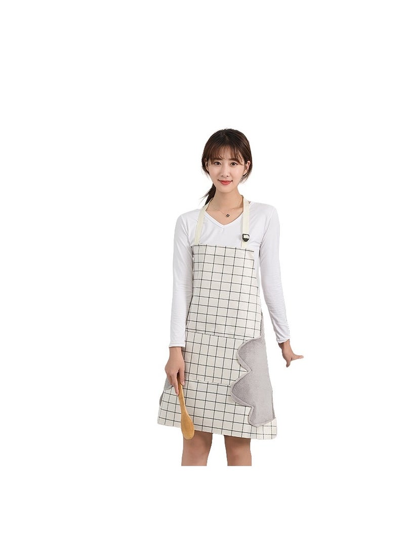 Premium Cotton Kitchen Apron for Cooking and Baking  Adjustable Neck, Waterproof with Pockets  (72cm×70cm)205grams - Image 4