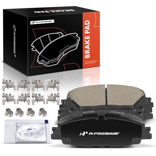 A-Premium Front Ceramic Disc Brake Pads Set Compatible with Toyota Corolla 2019-2022, Prius Prime 2020-2022, 4 Pcs - Image 1