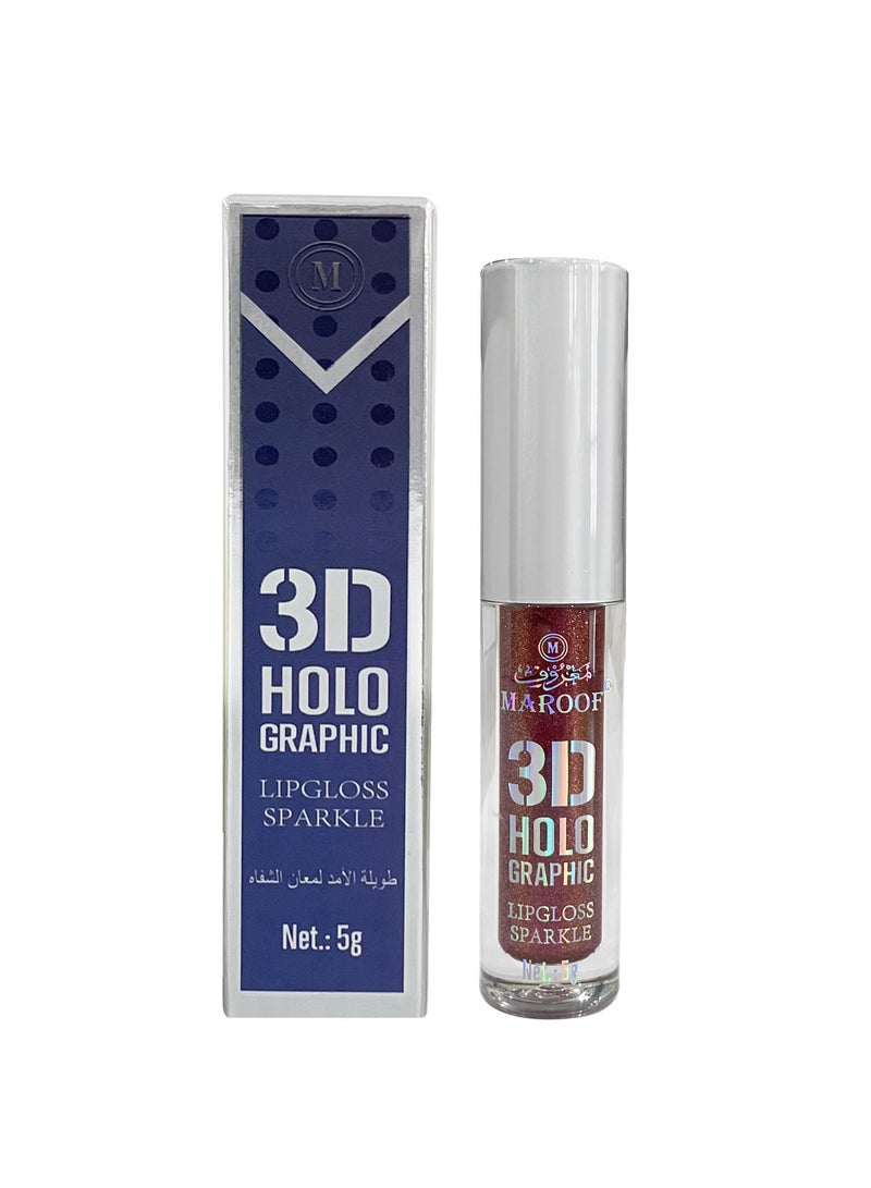 MAROOF 3D Holographic Sparkle Lipgloss 5g - Image 1
