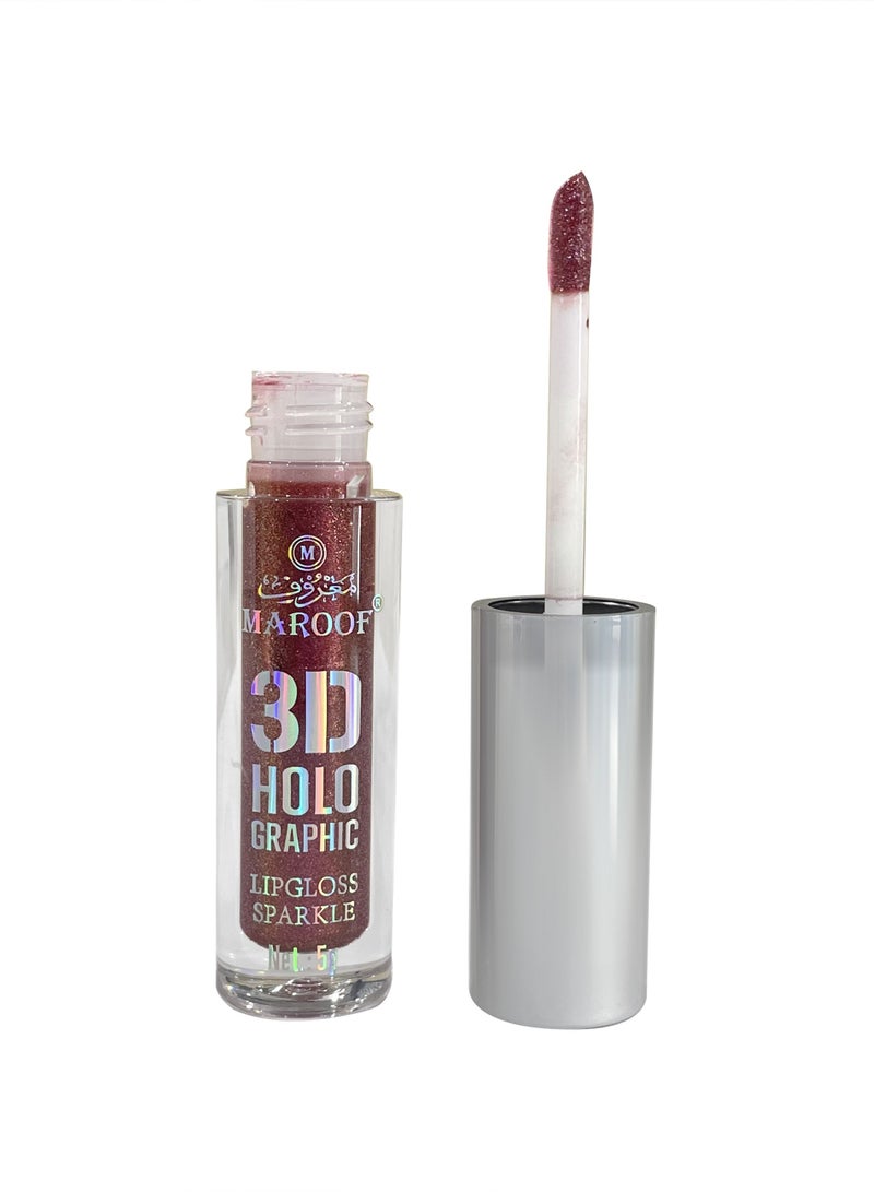 MAROOF 3D Holographic Sparkle Lipgloss 5g - Image 3