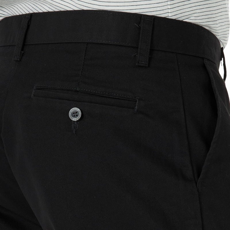 Lee Men's Total Freedom Stretch Relaxed Fit Flat Front Pant Casual - Black, 29W x 32L - Image 4