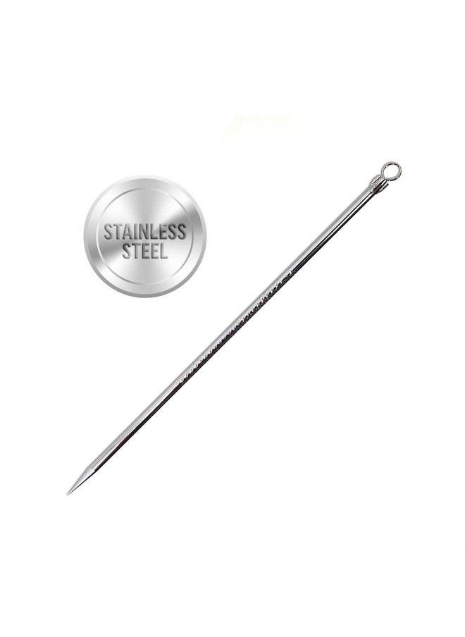 MAJESTIQUE Black Heads Removing Needle Tool 2 In1 ; Pimple Extractor Black Head ; Blackheads Removal Pimple Milia Pus Removal Black Spot Remover For Face Made With High Grade Surgical Stainless Steel Pack Of 1  - Image 2