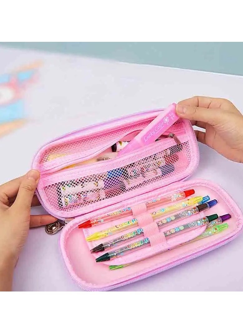 VIO Kids 3D Unicorn Pencil Zipper Case Magical Themed Spacious Stationery Storage Perfect Party Favors Great Gift for Children Fun School Supplies Lightweight Organizer Pen Pouch College Boys Girls  - Image 2