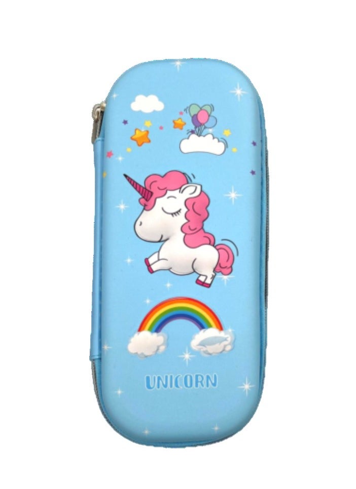VIO Kids 3D Unicorn Pencil Zipper Case Magical Themed Spacious Stationery Storage Perfect Party Favors Great Gift for Children Fun School Supplies Lightweight Organizer Pen Pouch College Boys Girls  - Image 1