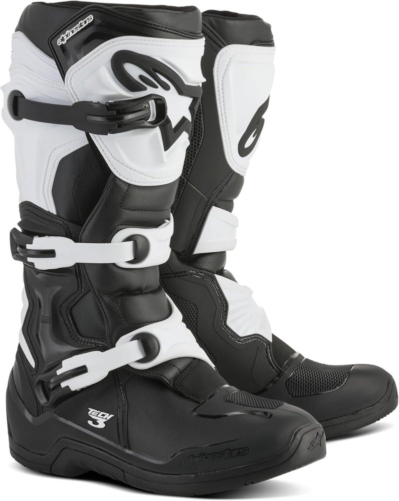 Alpinestars حذاء دراجة نارية ألبينستارز تيك 3 أسود/أبيض - Image 1
