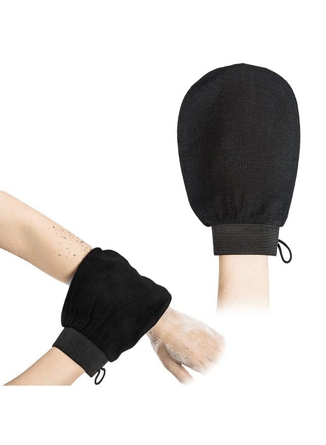 Shree Hari Exfoliating Gloves for Dead Skin Bath Scrub Glove Body Whitening Body Exfoliator Mitt Black Pack Of 1 - Image 1
