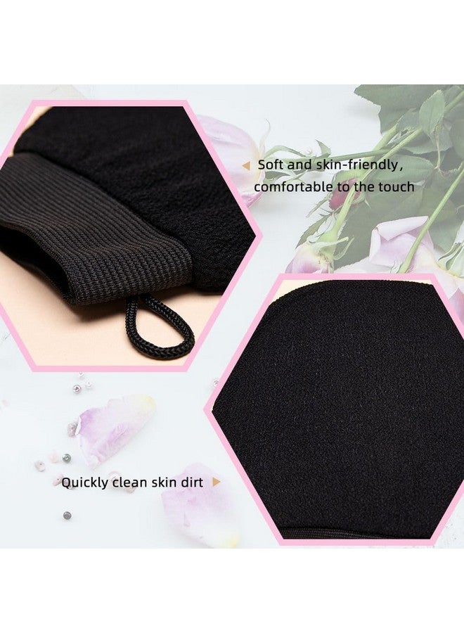 Shree Hari Exfoliating Gloves for Dead Skin Bath Scrub Glove Body Whitening Body Exfoliator Mitt Black Pack Of 1 - Image 3
