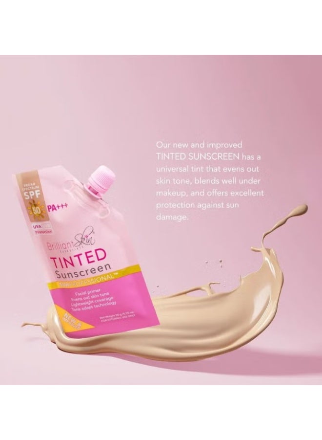 Brilliant Skin Tinted Sunscreen SPF 50 PA+++ 20g – UVA UVB Protection with Hydrating Facial Primer for Smooth Even Skin Finish - Image 4