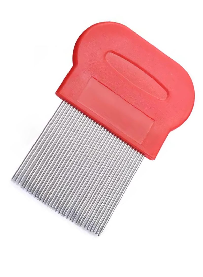 Terminator Lice And Dandruff Removal Hair Comb - Red - Image 1
