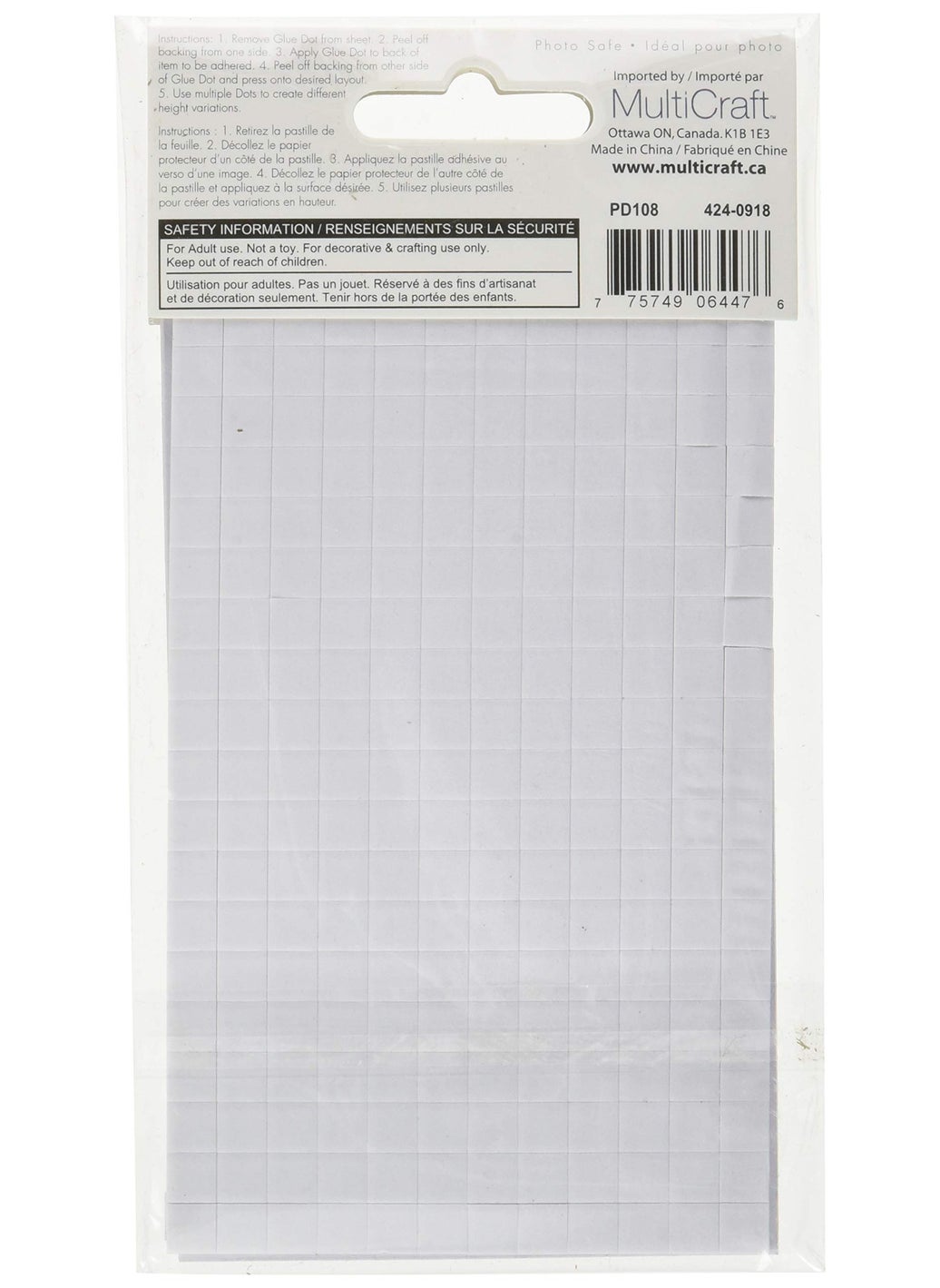 Forever in Time Forever in Time PD108 3D Pop Dots Square Dual-Adhesive Foam Mount, 1/4-Inch, 528 Per Package, White  - Image 2