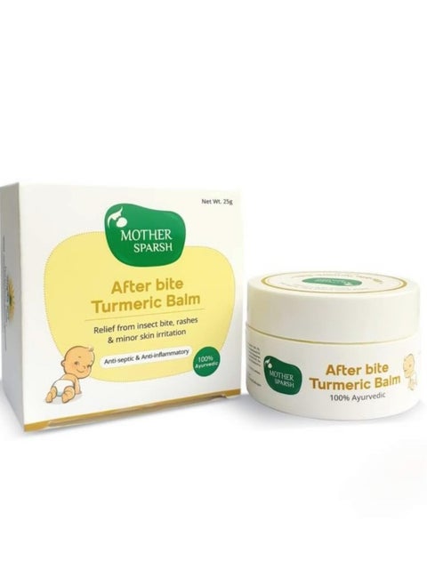 Mother Sparsh After Bite Turmeric Balm for Babies   For Rashes and Mosquito Bites 100% Ayurvedic 25gm