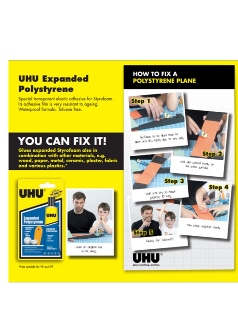 UHU-expanded polystryrene 33 ml. - Image 2