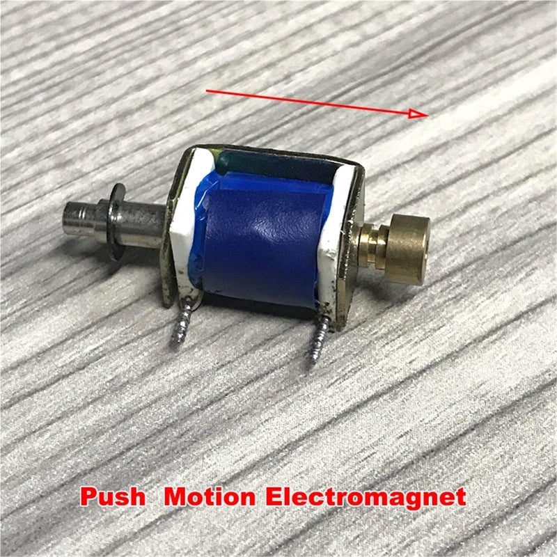 12V Mini Linear Solenoid Electromagnet Push Pull Type 3mm Mounting Hole - Image 3