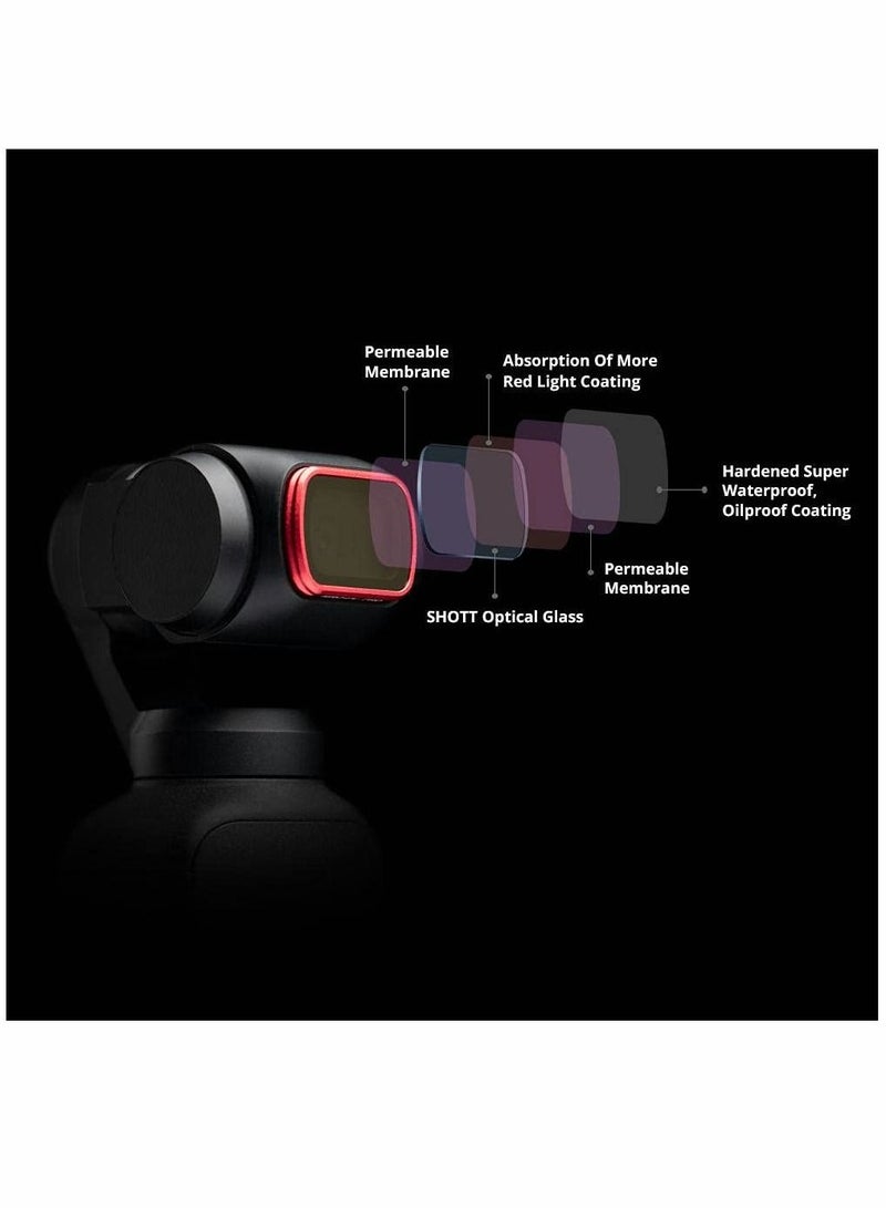 SYOSI Filter ND Set Compatible with for OSMO Pocket Pocket 2 ND 8 16 32 64 Professional for DJI Waterproof Oilproof - Image 4