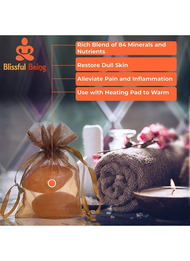 Blissful Being Himalayan Salt Massage Stones - Saltablity Salt Stones for Massage - Great for Skin, Body, Mind  - Image 2