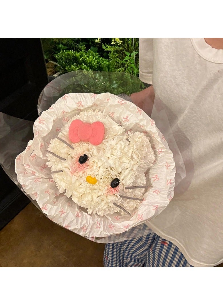 EBMINI New Simulated Carnation Dog Bouquet 