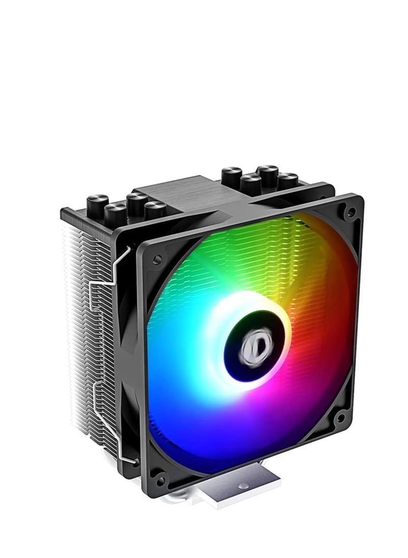 ID-COOLING SE-214-XT ARGB CPU Cooler 4 Heatpipes CPU Air Cooler Addressable RGB Light Sync with Motherboard(5V 3-PIN Connector) CPU Fan for Intel/AMD, LGA 1700 Compatible - Image 1