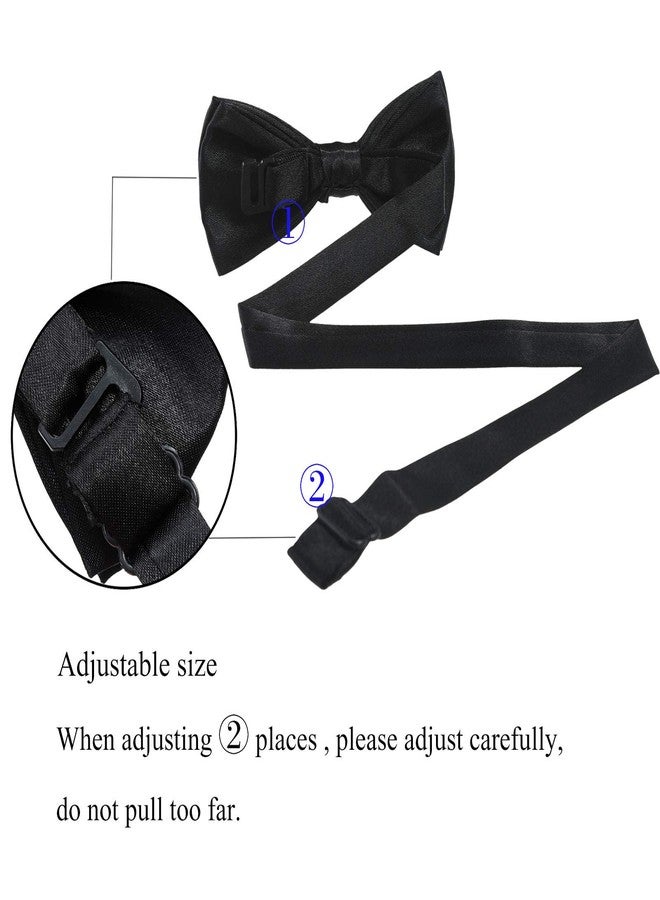 WELROG Kids Suspender Bow Tie Sets - Adjustable Braces With Bowtie Gift Idea for Boys and Girls (Black) - Image 5