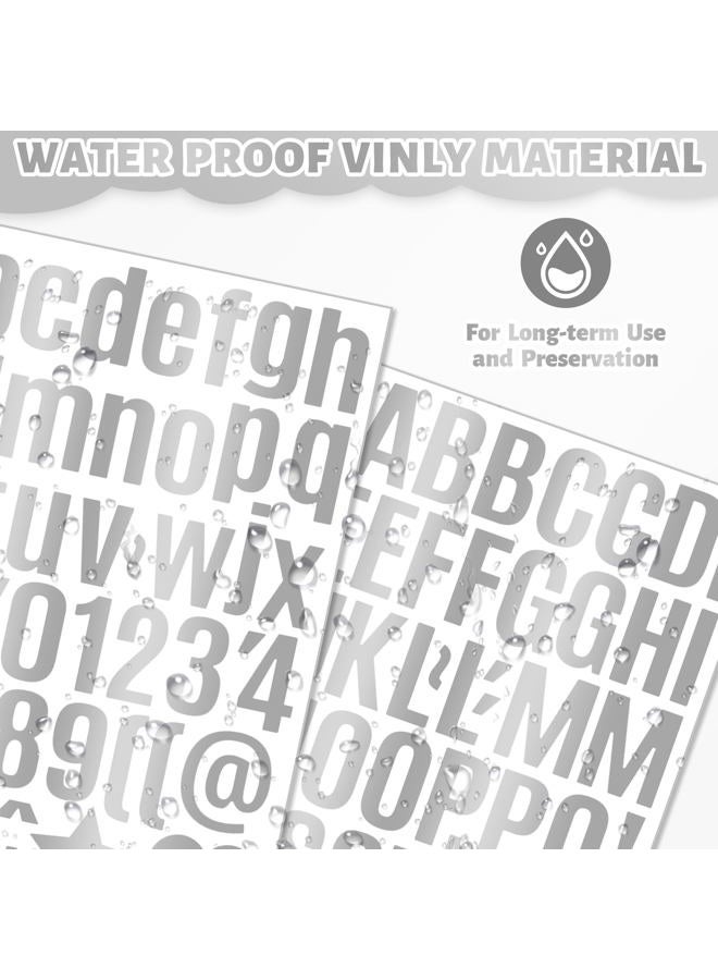 sodknow 30 Sheets Letter Stickers 1 Inch,Silver Letter and Number Vinyl Stickers Uppercase & Lowercase,Small 1 Inch Alphabet Letter Decals Waterproof Adhesive for Water Bottles Scrapbooking DIY Crafts Decor - Image 4