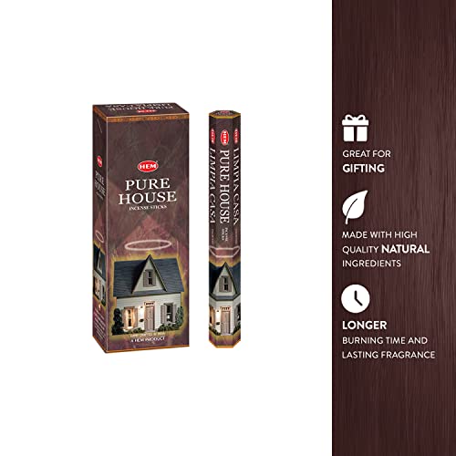 HEM Pure House Incense Stick Pack of 6 (180g Each) Agarbatti for Puja, Freshness & Meditation | Fragrance for Aromatherapy | Pooja Room Items for Home & Prayers - Image 4