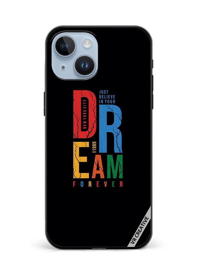 VR CREATIVE Protective Case Cover For Apple iPhone 15 Plus Dream Forever Design Multicolour - Image 1