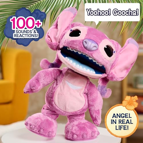 Just Play Disney Stitch Ultimate Angel Interactive 17 Plush Toy 100 Sounds Reactions Moves Like a RealLife Angel Toy for Fans Girls Boys Kids 3 and Up by Just Play - Image 5