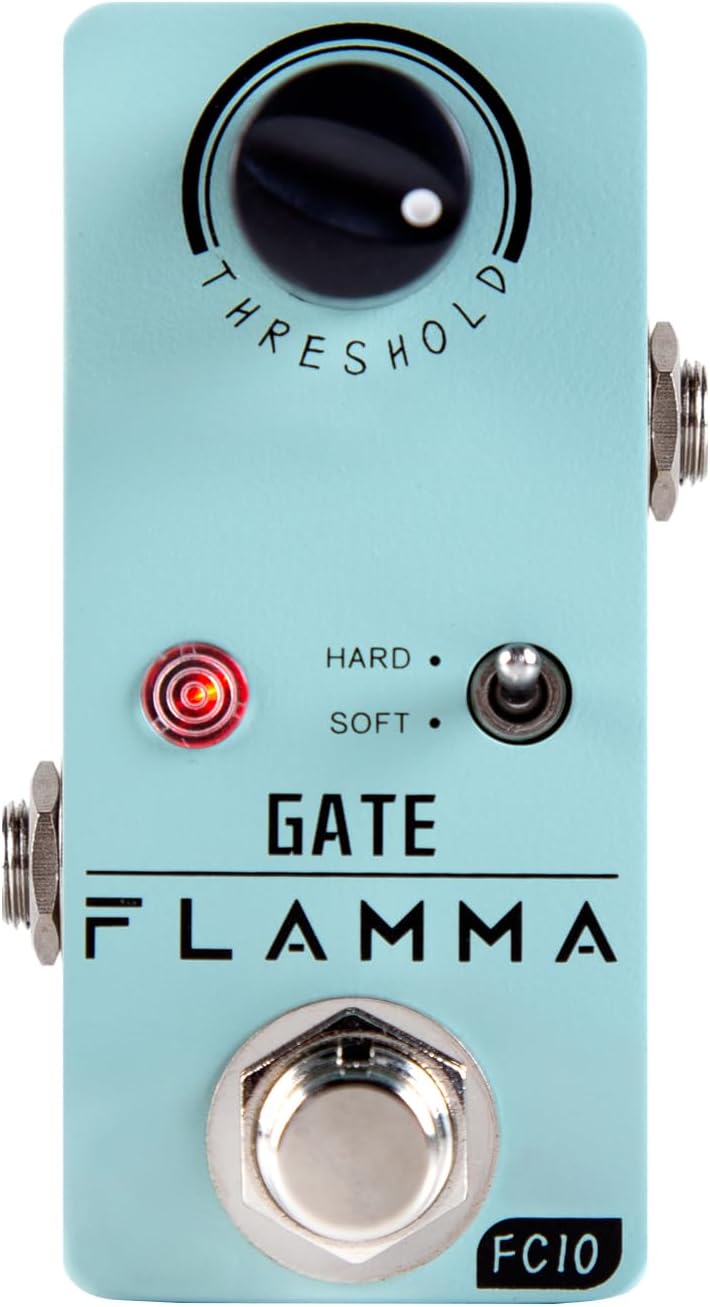 FLAMMA Noise Gate Pedal FC10 Noise Killer Guitar Pedal Noise Suppressor Effect 2 Modes for Electric Guitar and Bass True Bypass - Image 1