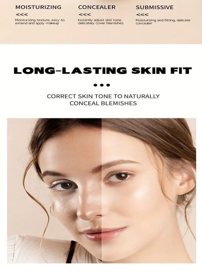 12-Shade Full Coverage Long Lasting Concealer, Waterproof Liquid Foundation For All Skin Types, Matte Finish, Buildable Coverage (6, 8ml) - Image 5