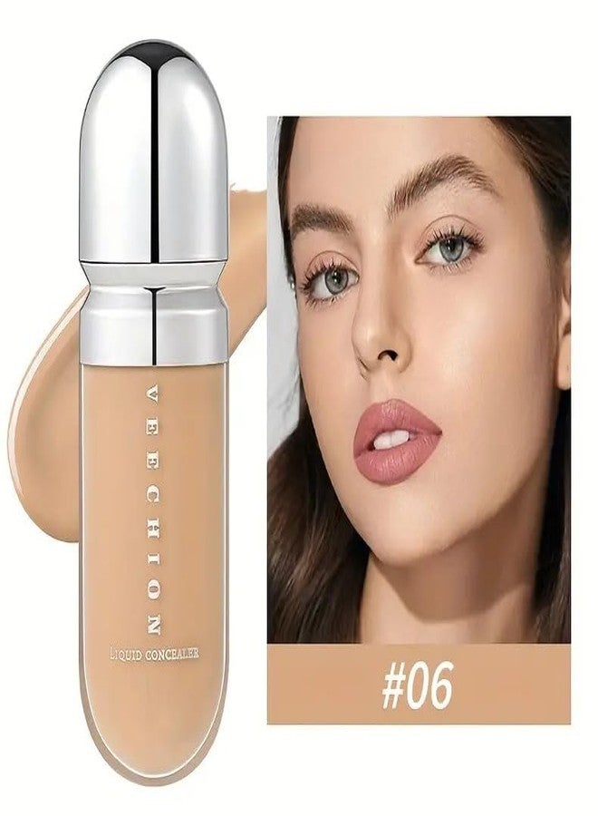 12-Shade Full Coverage Long Lasting Concealer, Waterproof Liquid Foundation For All Skin Types, Matte Finish, Buildable Coverage (6, 8ml) - Image 2
