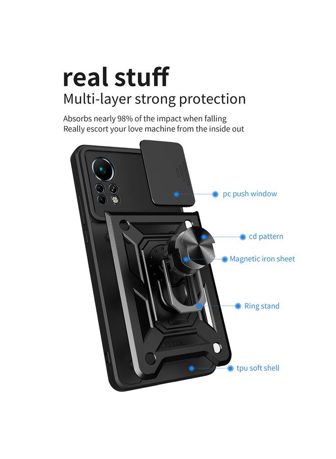 اس-توب جراب لهاتف Infinix Note 11 4G بتصميم غطاء كاميرا منزلق - Image 3