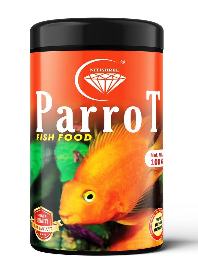 نيتيشري حبيبات طعام أسماك الببغاء 2 مم - طعام غني بالبروتين مع مُحسِّن للألوان وفيتامينات أساسية - 200 غرام (عبوتان) لأسماك الببغاء الحمراء والصفراء الصغيرة والمتوسطة والكبيرة - Image 5