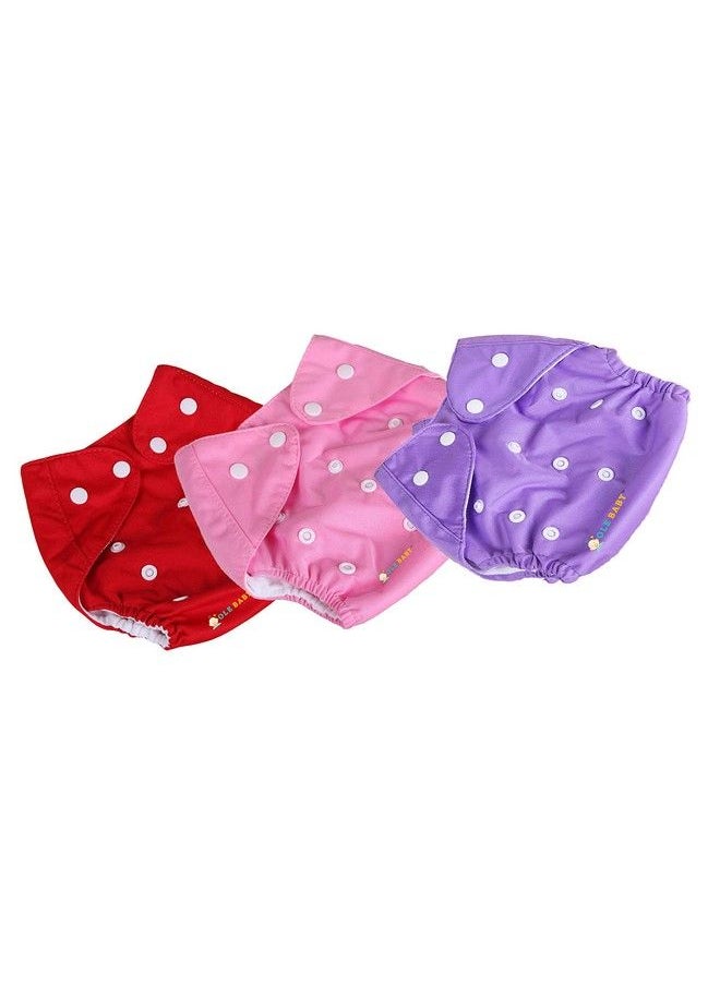 Ole Baby - Cloth Diaper Reusable Washable Free Size Waterproof 0 3 Years Pack Of 3 - Image 1