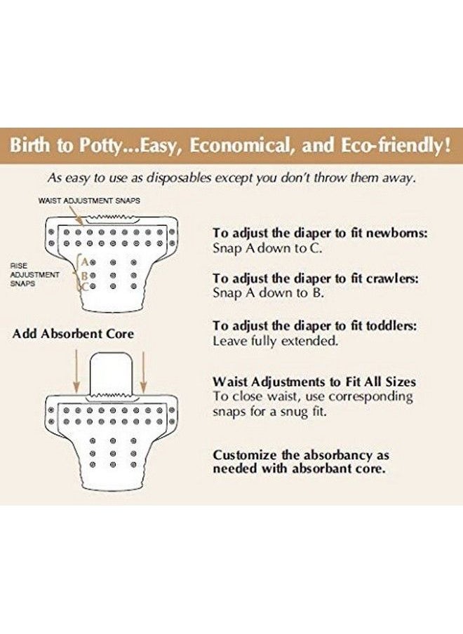 Ole Baby - Cloth Diaper Reusable Washable Free Size Waterproof 0 3 Years Pack Of 3 - Image 1