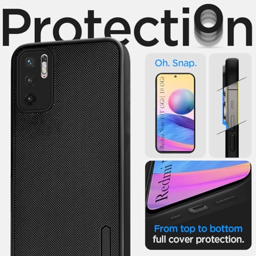 Jkobi Silicone Back Cover Case for Xiaomi Mi Redmi Note 10T 5G | Note 10 5G (Textured Grip Design | Camera Protection | Slim and Light Weight | Soft Touch and Feel | Black) - Image 2