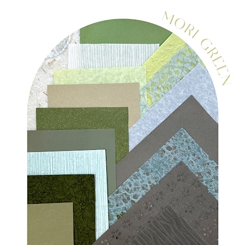 Aromoty 30 sheets A5 Unique Textured Scrapbook Paper&Mesh Fabric set - Handmade Craft Mulberry Special Paper Mix for Scrapbooking Junk Journaling Supplies Card DIY Materials Collage, 5.8x8.2 Inches - Image 2