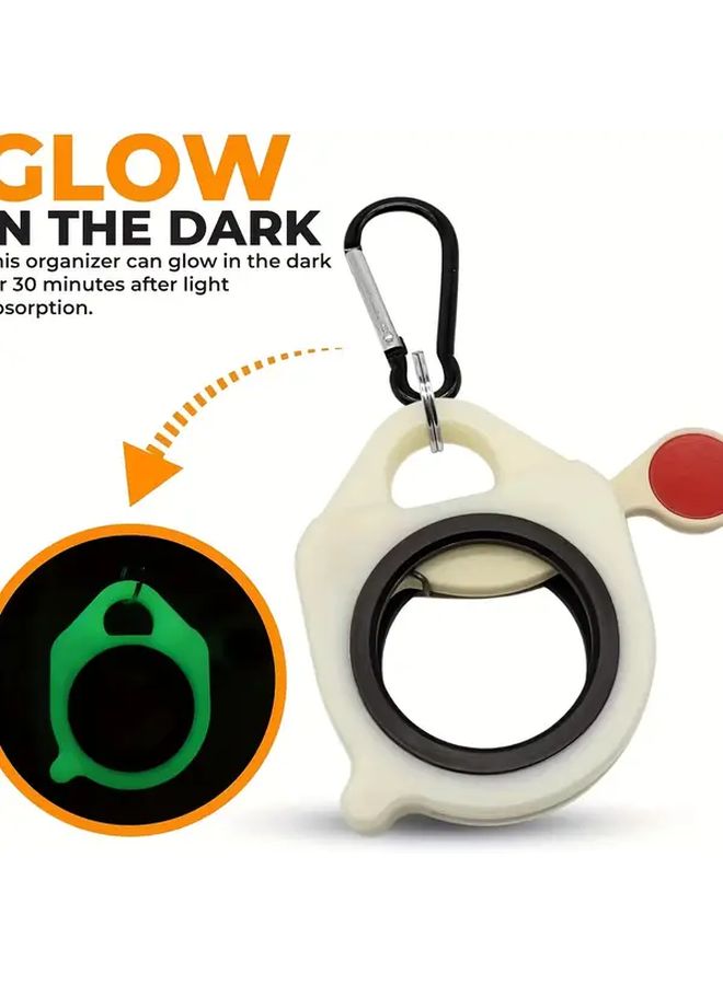 Tie Organizer For Glow In The Dark Zip Ties Portable Storage Tool - Image 2