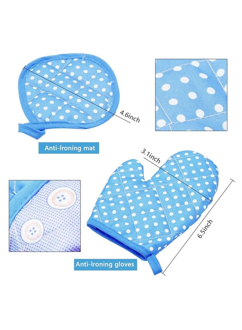 كابتن تيك Chef Set for Kids 11PCS Cooking Play kitchen Role and Baking Hat Mitt Utensil Toddler Dress Up Costume Career Boys Ages 3+ - Image 3