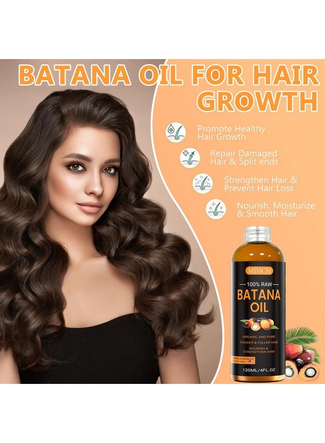 MISICH Dr Sebi Raw Batana Oil, 100% Natural Organic Hair Growth Oil for Men & Women, Sourced from Honduras, Pure, Unrefined, Enhances Thickness, Prevent Hair Loss 4.23 Oz - Image 3