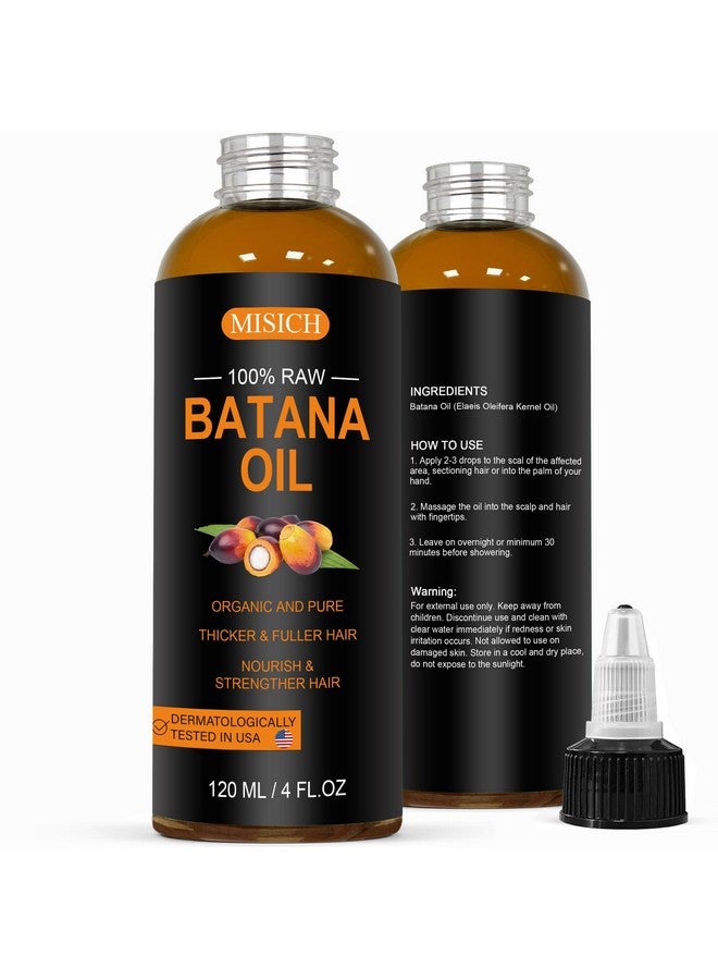 MISICH Dr Sebi Raw Batana Oil, 100% Natural Organic Hair Growth Oil for Men & Women, Sourced from Honduras, Pure, Unrefined, Enhances Thickness, Prevent Hair Loss 4.23 Oz - Image 1