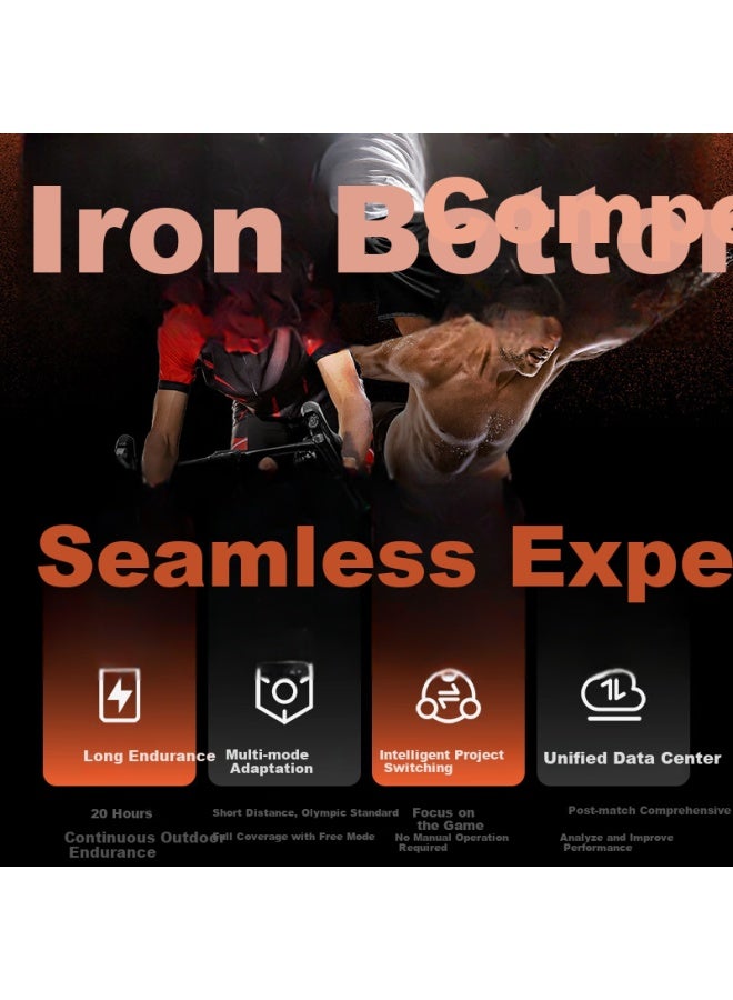 Mibro [subsidies] Tiernachenglai Gs Pro2 Iron Three Compeion Sports Watch Smart Outdoor Running Cycling Swimming Marathon Gps Pace Pro Black - Image 2