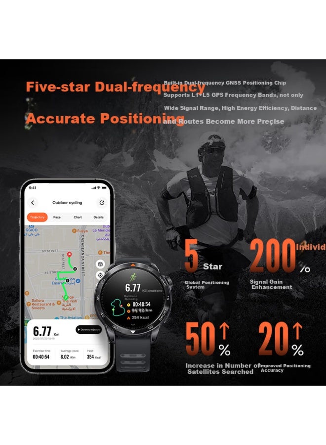 Mibro [subsidies] Tiernachenglai Gs Pro2 Iron Three Compeion Sports Watch Smart Outdoor Running Cycling Swimming Marathon Gps Pace Pro Black - Image 5