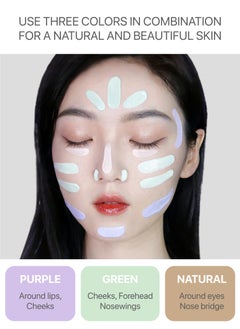 Terrazen Korean Hydrating Face Primer 30ml - Makeup & Skincare Corrector Base SPF40 Lavender Purple - Reduces Redness, for Sensitive Skin with Aloe  - Image 5