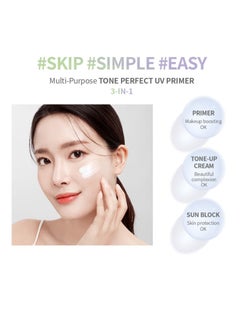 Terrazen Korean Hydrating Face Primer 30ml - Makeup & Skincare Corrector Base SPF40 Lavender Purple - Reduces Redness, for Sensitive Skin with Aloe  - Image 4