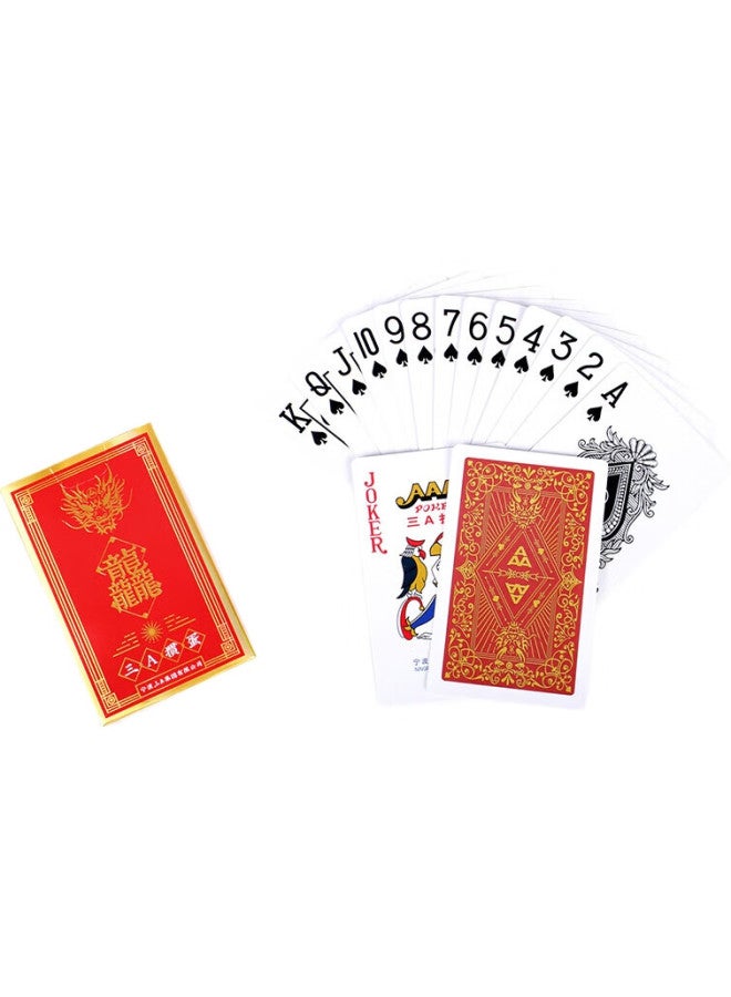 THREEA San A Guandan Playing Cards, Entertainment Guandan Gift, Aaa Card Game Gd002 Dragon Row Guandan Red Twelve Decks - Image 3